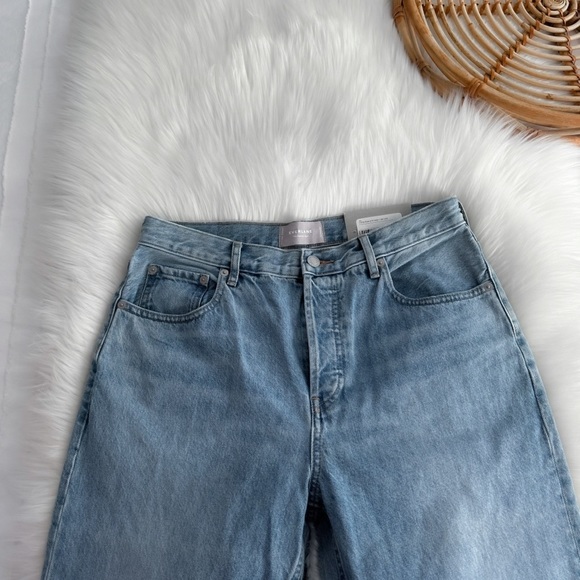 Everlane The ’90s Cheeky Jean Straight Leg Vintage Mid Blue High Waisted 30 NEW - Picture 6 of 14